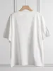 女性のTシャツスモークガールグラフィックTシャツ女性サマー服2024コットンカジュアルソフトティーファムビンテージクラシック90's Tシャツトップス