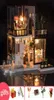 DIY Big Doll House Holzpuppenhäuser Küche Miniatur Villa Dollhouse Kast Möbel Kit Travaux Manuels Erwachsener Oyuncak ev y20046491507