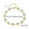 Beaded Elegant and Colorful Love Heart Chain Armband Lämplig för kvinnor New Fashion Futterfly Star Pendant