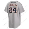 Nova camisa de beisebol personalizada Miguel Cabrera Javier Baez Riley Greene Home Away Jersey Men Mulheres Juventude