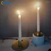 Świece 1PCS Metal Candlestick do Candelabra Art Decor Decor Solid Holder Table Wedding