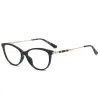 Lenses Bclear 2022 Women Brand Designer Cat Eye Eyeglasses Optical Spectacles for Lady Transparent Eyewear Glasses Frame Fashion Styles