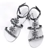 Women's Summer Fashion Diamond Boho Sandals Lady Casual Beach Shining Shoes T-strap Thong Flip Flops Slippers Plus Size 240415