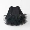 Girl's Dresses Baby Girl Princess Sequins Ballet Tutu Dress Long Sleeve Infant Toddler Child Tulle Vestido Party Dance Baby Clothes 1-5YL2404