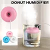 Mini Donut Negative Humidifier Ion USB Round Household Air Purifier per Desktop Desktop Donut Diffusore a vapore Mini Spruzzatore 240425