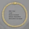 12mm幅のストランドオールウォーターダイヤモンドヒップホップネックレスは、男性と女性に適したキューバリンクチェーン240424