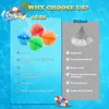 Ballon d'eau réutilisable Jeux d'extérieur plage Summer Rechargeable Scellant Scellant rapide Remplissez Silicone Water Ball Toys for Kids 240410