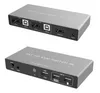DisplayPort KVM Switch 2x1 4K 60Hz 8K DP USB KVM Switch 2 In 1 Out för 2 PC Share Mouse Tangentboard Monitor med stationär Controller