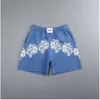 New Men's Cartoon Loose Printing Shorts Pure Cotton Summer Ragged Casual Pants Fiess Sports Capris
