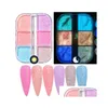 Nail Glitter 6 Grids Art Ins Luminal Pearl Shell Powder Aurora Mirror Frothing Sugar Laser Irregar Symphony Drop Livrot otlKC