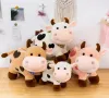 25cm Smile Vache en peluche Jouet animal en peluche pour filles Animal coton Poupée en peluche remplie de décoration pour la maison anniversaire