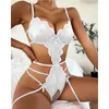 Women's Sleepwear Sexy Bodysuit Woman Lingerie Babydoll Lace Dress Lingerie Porno Erotic Sexy Lingerie Set Sex Wedding Comes Erotic Garter Y240426