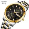 Wlisth Men's Watch Damska para mody Watch Night Glow Men's Watch Waterproof Quartz Watch