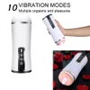 Liren is drunk Voice Vibrating Electric Male Masturbator Cup Deep Throat Silicone 3D Realistic Pocket Pussy Oral Sex Toy for Man Masturbation