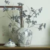 Vases décoration de vase en céramique en porcelaine bleu et blanc