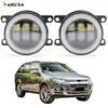 Eemrke LED FOG Lights Assunciete 30W/ 40W para Ford Territory TS SZ 2011-2014 con lente transparente + Angel Eyes Drl Luces de carrera diurna de 12V Accesorios de automóviles PTF