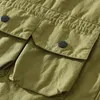 Chemises décontractées pour hommes Travail à manches courtes Ripstop Military Tactical Outdoor Buttable Bouton Down Down Randing avec plusieurs poches