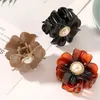 Clamps Flowers Pearls Hair Claws Crabs Clips Solid Color Hair Clamps Ponytail Barrettes For Women Hair Accessories Headdress Headbands Y240425