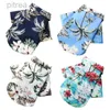 NUS8 Dog Apparel Cats Summer Cats Cool Torts for Pet Hawaiian Beach Clothes Histten Travel Holday Floral T-Shirt Kitty Puppy Small Dog Costume D240426