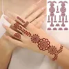 Trasferimento tatuaggio nuovo design henné adesivi per tatuaggi per fiore a mano tatuaggi temporanei per festa di nozze tatuaggi finti per donne body art 240426