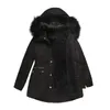 2024 Designer Puffer Puffer Veste automne et hiver Nouveau style Parka Femme Coton Colon Col à fourrure Faute à capuche Couteau en coton Loose Coat Couts Designer Femmes