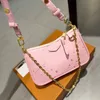 Designer -Tasche Frauen Crossbody -Umhängetaschen für Frauen Kette Brieftasche Lady Easy Beutel auf Gurt Geldbeutel Buchstaben geprägte Blumenstreifen Luxusmarken Taschen Handtaschen Leder Leder