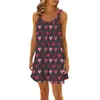 Casual Dresses Women's Summer Löst passande ärmlös kjoltryck recensioner många klädklipp klänning vestidos para mujer elegantes y bonit