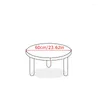 Tableau rond TPU Nappement transparent imperméable Ajustement élastique à bordure de salle à manger de cuisine Protector Home Decor