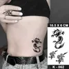 Tattoo -overdracht Waterdichte tijdelijke tattoo sticker Dark Dragon Flash Tatoo Maori Tribal Totem Arm Pols Fake Tatto For Body Art Women Men 240427