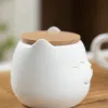 Gläser europäischer Keramik -Aufbewahrungsglas mit Deckel süßer glücklicher Katze Dekorativ Couchtisch Desktop Siegelte Tee Kanister Schlafzimmer Juwelier Organizer