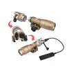 Luzes de lanterna tática Tanta de cauda de metal interruptor Surefir M300 M600 Scout Light Remote Pressão Interruptor Airsoft Arma Lâmpada Constante