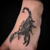 Tattoo Transfer Scorpion Tattoos for Woman Man Goth Temporary Tattoos Punk Neck Arm Tattoos Waterproof Tattoo Stickers Art Fake Tattoo Gifts 240426