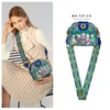 Sacs à bandouliers 2024 Spring Women's Bag Fashion Wide Belt Belt Printing polyvalent Single Messenger