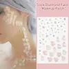 Tatueringsöverföring 3D Shell Diamond Stickers möter juveler sjöjungfru Tattoo klistermärke Vattentät DIY Body Art Stage Makeup Rhinestones Makeup 240426