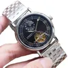 New designer mineral enhanced mirror automatic mechanical watch elegant atmosphere watch boutique fashion business watch 185095