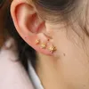 Les boucles d'oreilles sont arrivées 2024 Géométrie de cadeau de Noël Star pour les femmes accessoires de boucles d'oreille de bijourie de mode Sun Burst