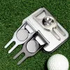 AIDS Golf Divot Repair Tool Tool Magnetic Ball Marker Gift Golfer Fix Dimaves Pitch Fix Box Gadget Gadget de abridor de garrafas multifuncionais