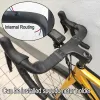 Pièces Carbon Road Bicycle Grochebar Bike Racing Racing Drop Pandle pour Bicycle Break Winding 11/8 "400/420/440 Fichet de tige intégrée