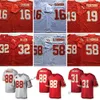 75e throwback 16 Len Dawson voetbalshirts 19 Joe Montana 58 Derrick Thomas 32 Marcus Allen 88 Tony Gonzalez 31 Priest Holmes 1973 Stitched Jersey Mens S-3XL