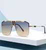2021 occhiali da sole senza bordo quadrati Donne designer di marchi di lusso Summer Red Glasses Fashion Sun Glasses for Men Uv400 Shades Oculos6205857