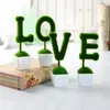 Decoratieve bloemen houden van vormen mode kunstmatige verse mos ballen groen plant mooie home party decoratie ornament -diy gras bal