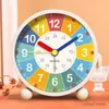 Zegarki stoliki biurka dziecięce budziki edukacyjne dla studentów sypialnia Pokój biurkowy Wczesna edukacja Mały budzik Clock Mute Childrens Clock