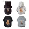 Dog Apparel Winter Fleece Warm Pet Dog Clothes Cute Cartoon Bear Dog Hoodie For Small Dogs Pullovers Puppy Costumes Chihuahua Hug Ropa Perro d240426