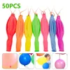 Décoration de fête 50pcs Ballon coloré Ballons en latex Balls Fitness Ball Favors Kids Toys Cadeaux de Noël DÉCORS DÉCORS BALL