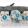 Jogo 7pcs dnd metal hollow dice conjunto de dados de tabuleiro de placa dd dd dd hollow dd para dnd rpg roll tocando dados d20 d12 d10 d8 d6