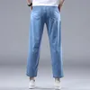 Jeans finos casuais retos de estilo de verão