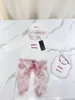Малыш младенец Рампер наборы детская одежда для мальчиков девочки с полным рукавом хлопковой мягкий комбинезон ссоры с надписью 3pcs/Set Suit
