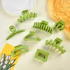 Morsetti YHJ Green Hair Accessorio set 7 pezzi 7 pezzi di regalo di grandi dimensioni Clip Accessori per capelli squallidi per donne Y240425