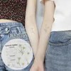 Tattoo Transfer Flower Fashion Finger Temporary Tattoos For Women Adult Leaves Daisy Fake Small Tattoo Sticker Arm Neck Body Art Tatoos Decal 240427