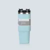 Bouteille thermos de 30 oz en acier inoxydable avec paille sporte à café tasse tasse de tasse portable voyage grande bouteille d'eau fitness 240425